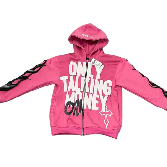 OnlyTalkingMoney V3 Pink Flame Jacket