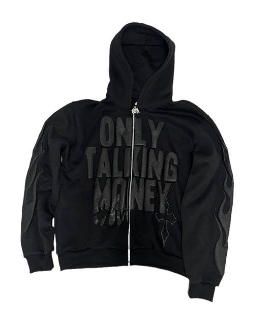 OnlyTalkingMoney V3 Black Flame Jacket
